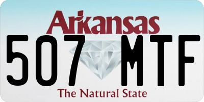 AR license plate 507MTF