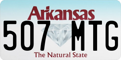 AR license plate 507MTG