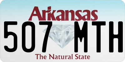 AR license plate 507MTH