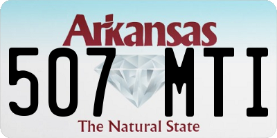 AR license plate 507MTI