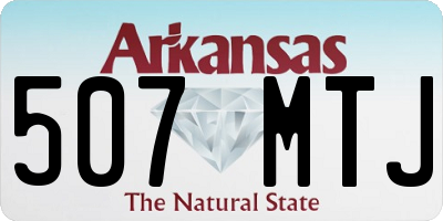 AR license plate 507MTJ