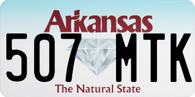 AR license plate 507MTK
