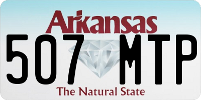 AR license plate 507MTP