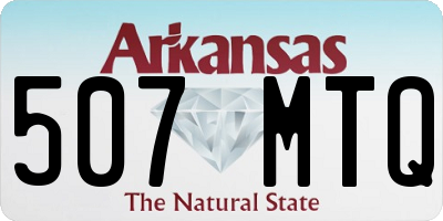 AR license plate 507MTQ