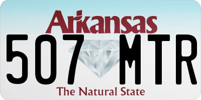 AR license plate 507MTR