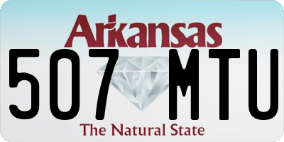 AR license plate 507MTU