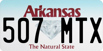 AR license plate 507MTX