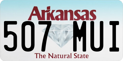 AR license plate 507MUI