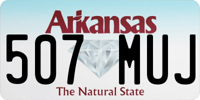 AR license plate 507MUJ