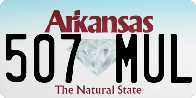 AR license plate 507MUL