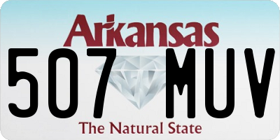 AR license plate 507MUV