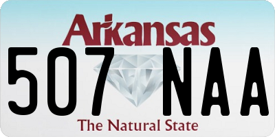 AR license plate 507NAA