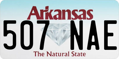 AR license plate 507NAE