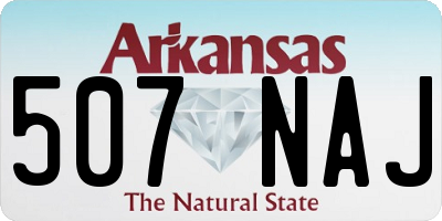 AR license plate 507NAJ