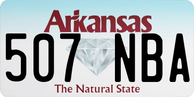 AR license plate 507NBA