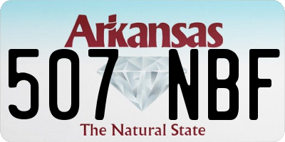 AR license plate 507NBF