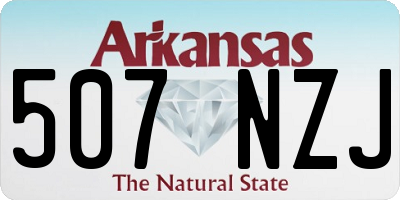 AR license plate 507NZJ