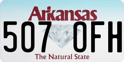 AR license plate 507OFH