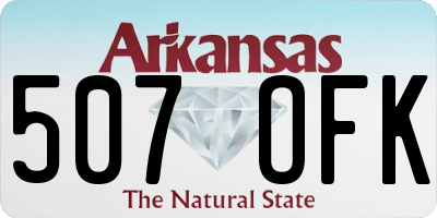 AR license plate 507OFK