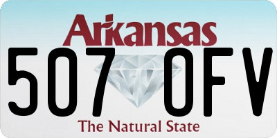 AR license plate 507OFV
