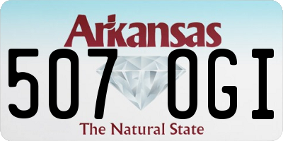 AR license plate 507OGI