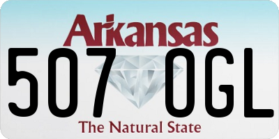 AR license plate 507OGL