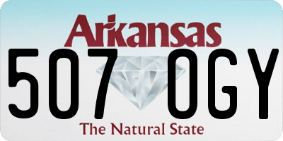 AR license plate 507OGY