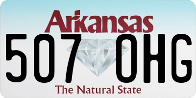 AR license plate 507OHG