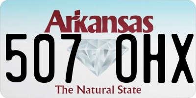 AR license plate 507OHX