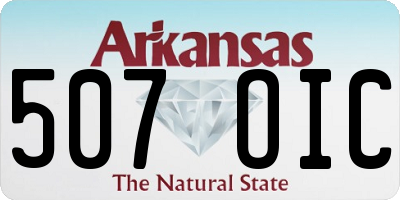 AR license plate 507OIC