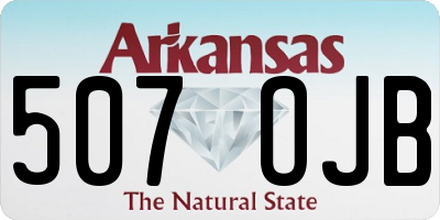 AR license plate 507OJB
