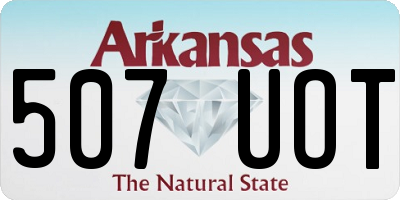 AR license plate 507UOT
