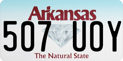 AR license plate 507UOY