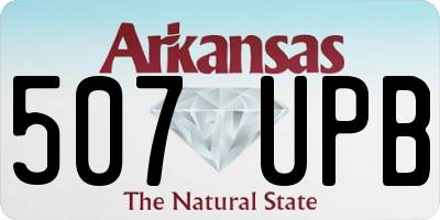 AR license plate 507UPB