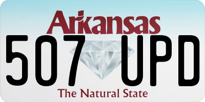 AR license plate 507UPD