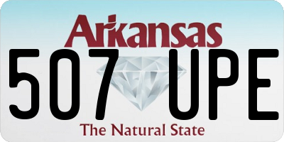 AR license plate 507UPE