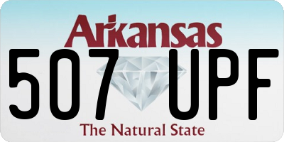 AR license plate 507UPF