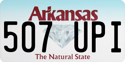 AR license plate 507UPI