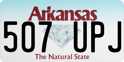 AR license plate 507UPJ