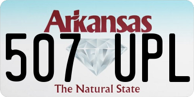 AR license plate 507UPL