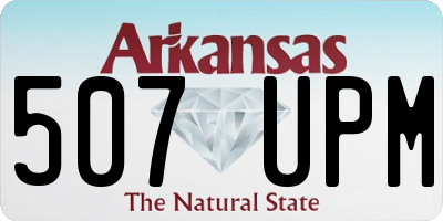 AR license plate 507UPM