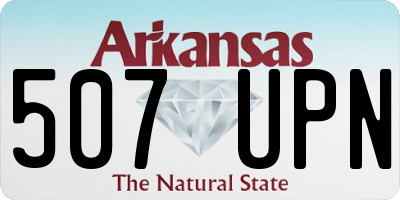AR license plate 507UPN
