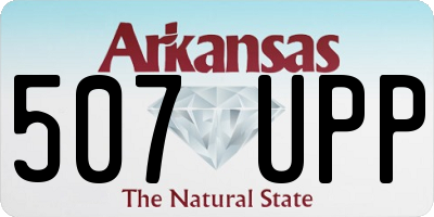 AR license plate 507UPP