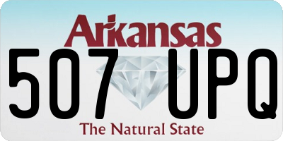 AR license plate 507UPQ