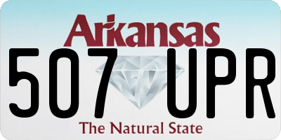 AR license plate 507UPR
