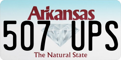 AR license plate 507UPS