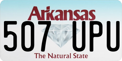 AR license plate 507UPU