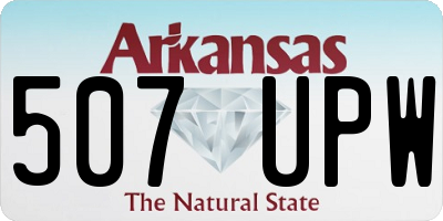 AR license plate 507UPW