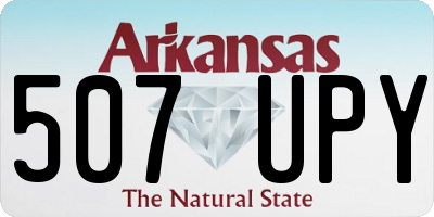AR license plate 507UPY
