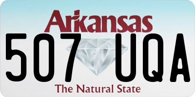 AR license plate 507UQA